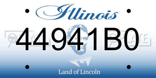44941B0 Illinois License Plate