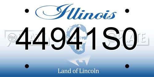 44941S0 Illinois License Plate