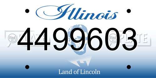 4499603 Illinois License Plate