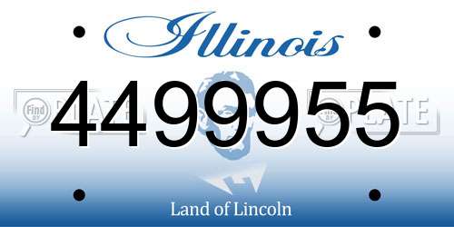 4499955 Illinois License Plate