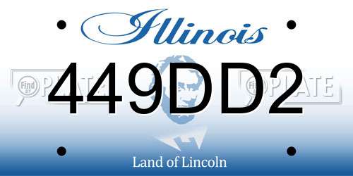 449DD2 Illinois License Plate