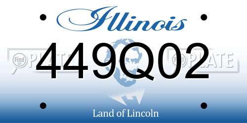 449Q02 Illinois License Plate