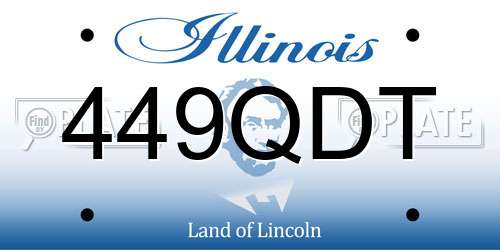 449QDT Illinois License Plate