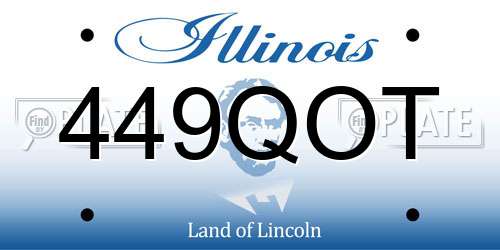 449QOT Illinois License Plate