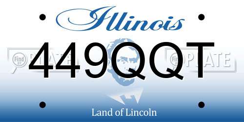 449QQT Illinois License Plate