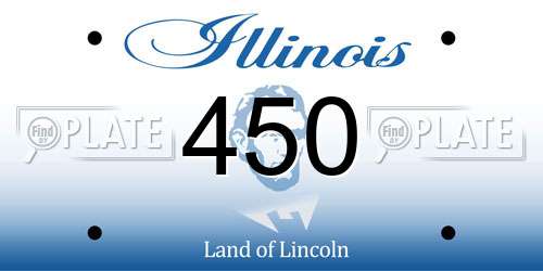 450 Illinois License Plate