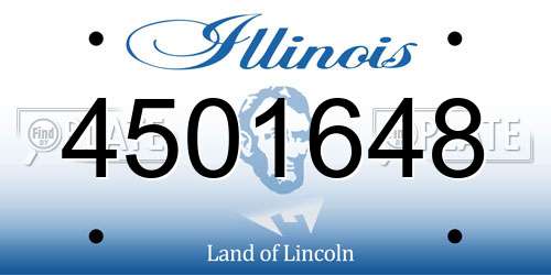 4501648 Illinois License Plate