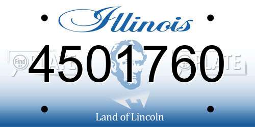 4501760 Illinois License Plate