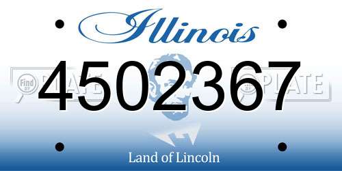 4502367 Illinois License Plate
