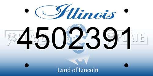 4502391 Illinois License Plate