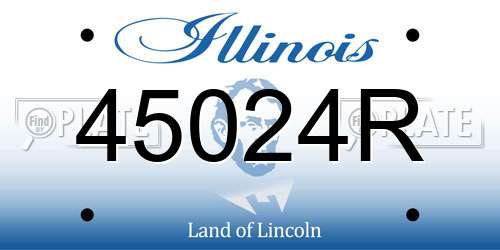 45024R Illinois License Plate