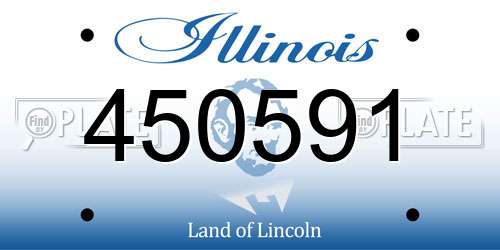 450591 Illinois License Plate