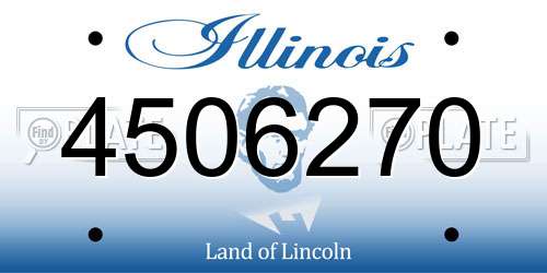 4506270 Illinois License Plate