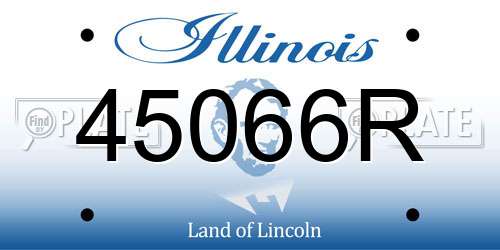 45066R Illinois License Plate