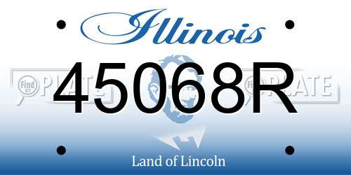 45068R Illinois License Plate