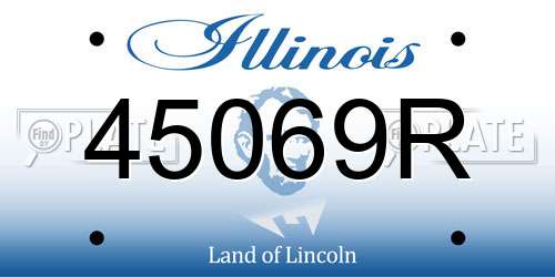 45069R Illinois License Plate