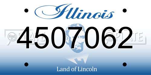 4507062 Illinois License Plate