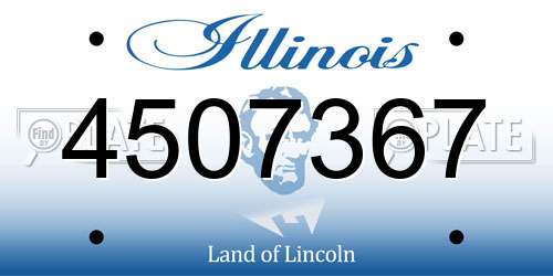 4507367 Illinois License Plate