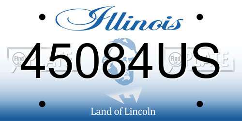 45084US Illinois License Plate