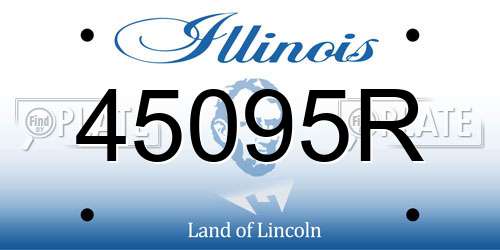 45095R Illinois License Plate
