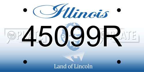 45099R Illinois License Plate