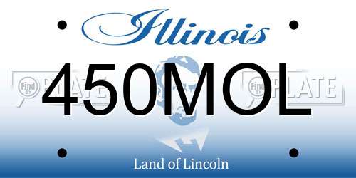 450MOL Illinois License Plate