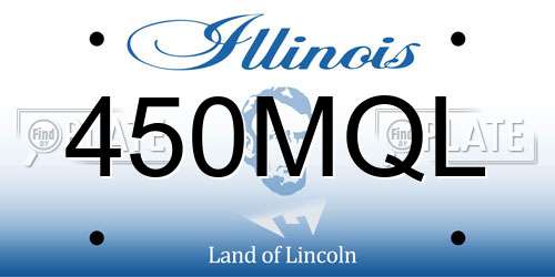 450MQL Illinois License Plate