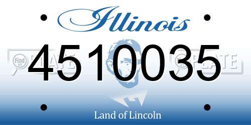 4510035 Illinois License Plate