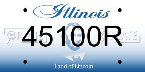 45100R Illinois License Plate