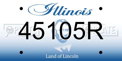 45105R Illinois License Plate