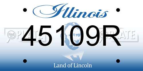 45109R Illinois License Plate