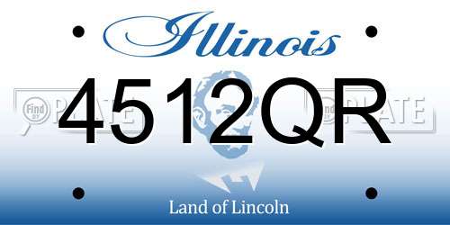 4512QR Illinois License Plate