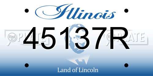 45137R Illinois License Plate