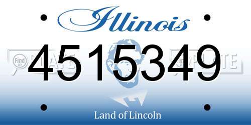 4515349 Illinois License Plate