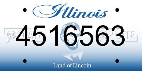 4516563 Illinois License Plate