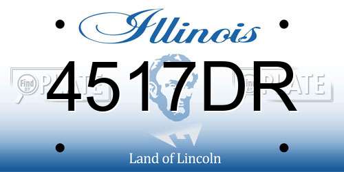 4517DR Illinois License Plate