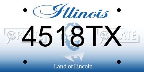 4518TX Illinois License Plate