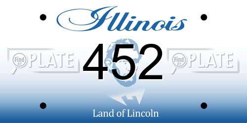 452 Illinois License Plate