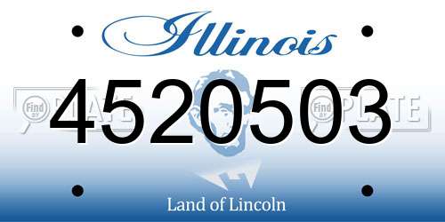4520503 Illinois License Plate