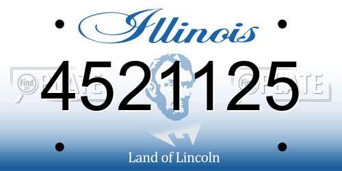 4521125 Illinois License Plate