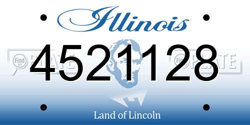 4521128 Illinois License Plate