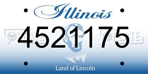4521175 Illinois License Plate