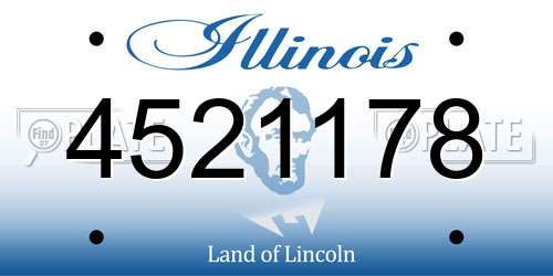 4521178 Illinois License Plate