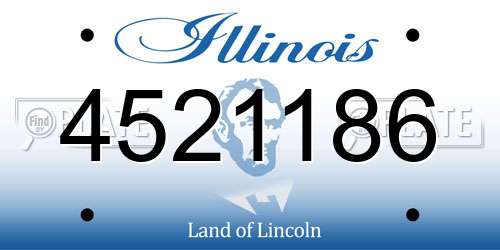 4521186 Illinois License Plate
