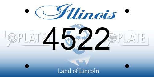4522 Illinois License Plate
