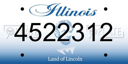 4522312 Illinois License Plate