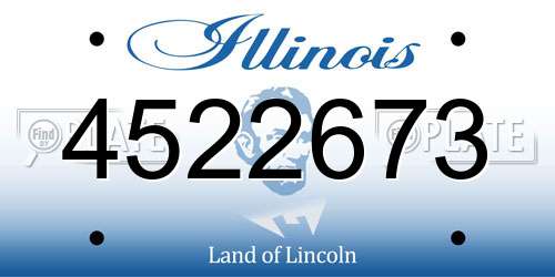 4522673 Illinois License Plate
