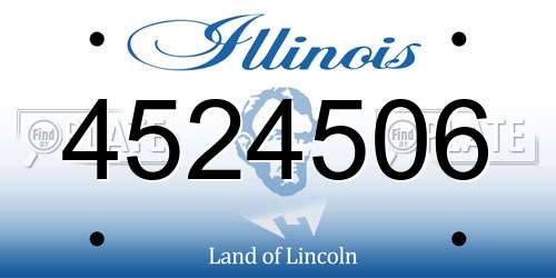4524506 Illinois License Plate