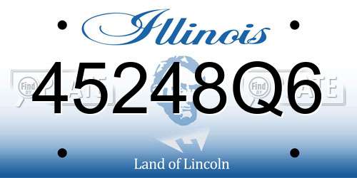 45248Q6 Illinois License Plate