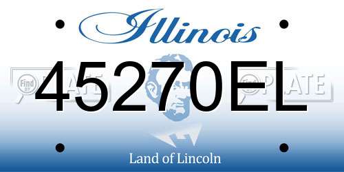 45270EL Illinois License Plate